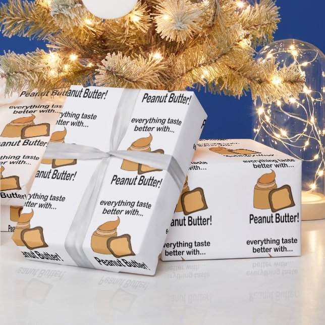 Jordnötssmör Bröd Snabbmat Presentpapper (Helgdagar)