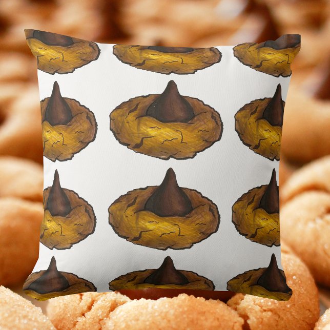 Jordnötssmör Chocolate Blommar Cookies Bake Sale Kudde (Peanut butter cookie pillow)