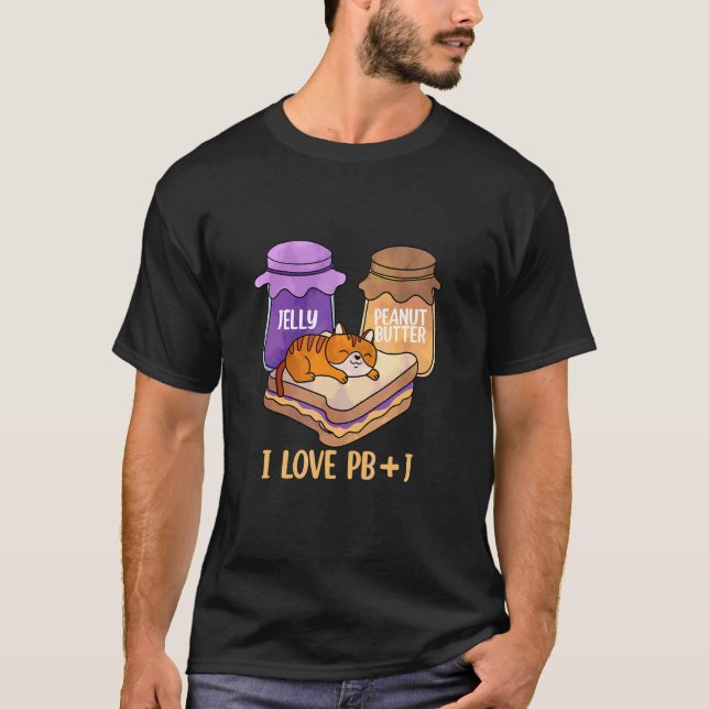 Jordnötssmör Gelékatt T Shirt (Framsida)