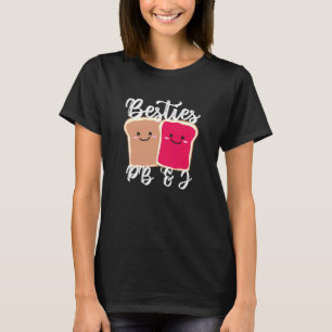 Jordnötssmör Tjejer Bästa vänner Söt Pb&j Bff T Shirt