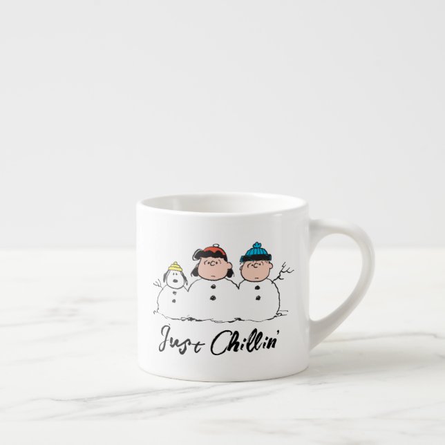 Jordnötter | 3 Person Snögubbe Espressomugg (Höger)