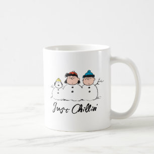 Jordnötter 3 Person Snögubbe Kaffemugg