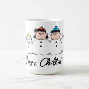 Jordnötter 3 Person Snögubbe Kaffemugg