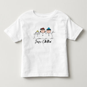 Jordnötter   3 Person Snögubbe T Shirt