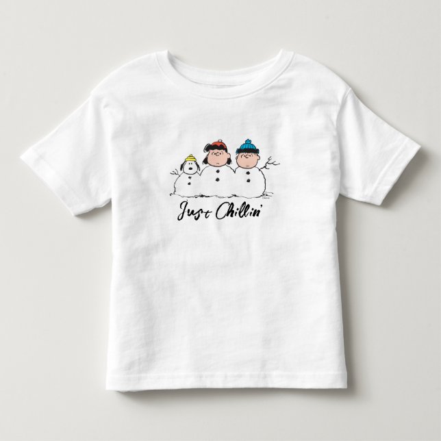 Jordnötter | 3 Person Snögubbe T Shirt (Framsida)