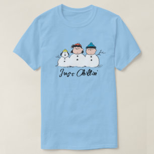 Jordnötter 3 Person Snögubbe T Shirt