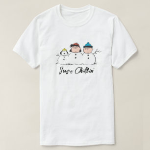 Jordnötter   3 Person Snögubbe T Shirt