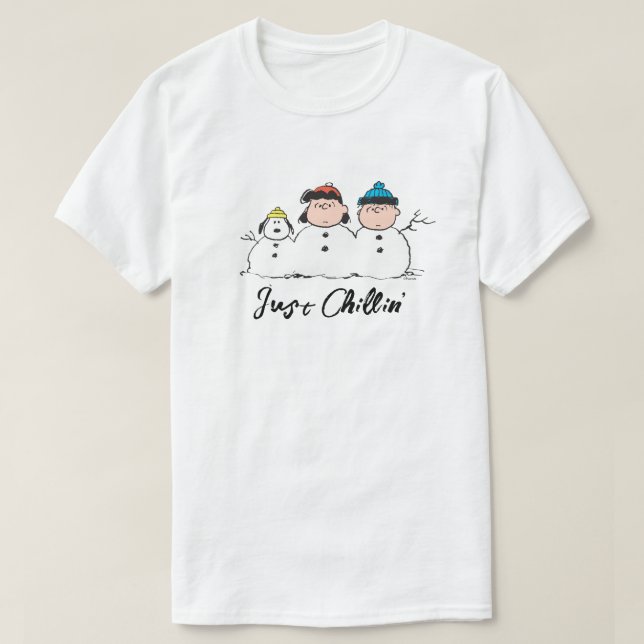Jordnötter | 3 Person Snögubbe T Shirt (Design framsida)