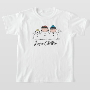 Jordnötter   3 Person Snögubbe T Shirt