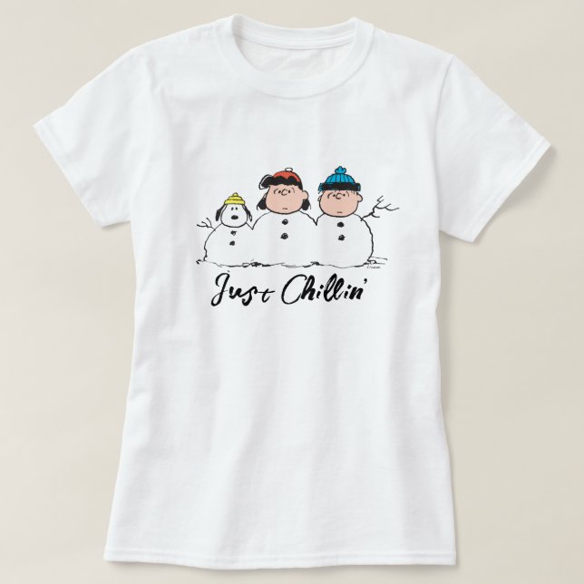 Jordnötter | 3 Person Snögubbe T Shirt (Design framsida)