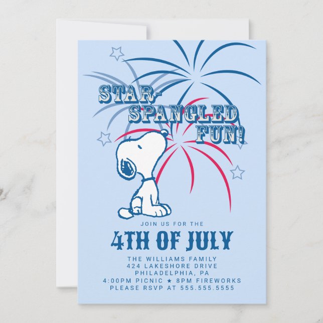 Jordnötter 4:e juli Stjärna Spangled Roligt Julkort (Framsida)