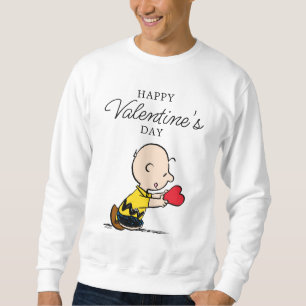 Jordnötter Alla hjärtans dag Charlie Brown Red H Lång Ärmad Tröja