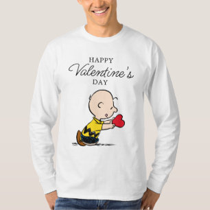 Jordnötter   Alla hjärtans dag Charlie Brown Red H T Shirt