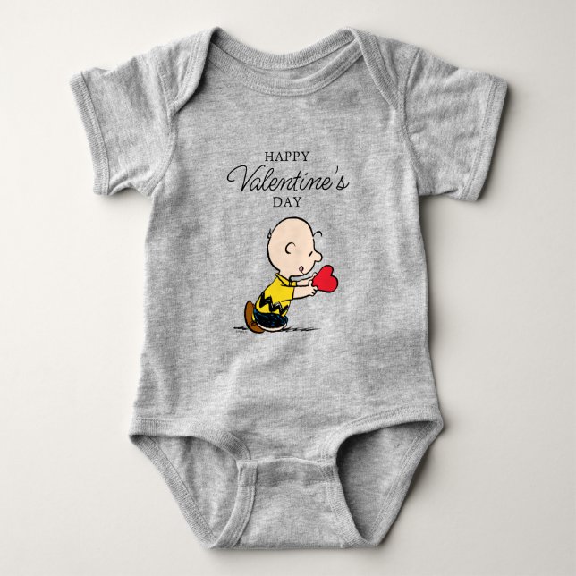 Jordnötter | Alla hjärtans dag Charlie Brown Red H T Shirt (Framsida)