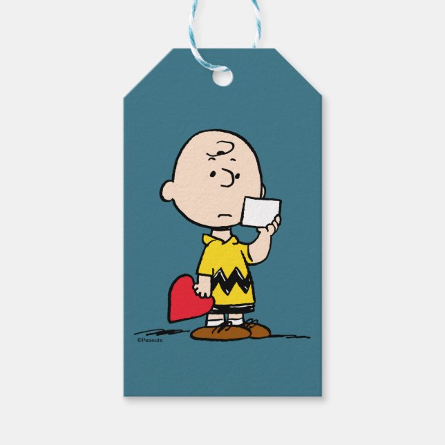 Jordnötter | Alla hjärtans dag Charlie Brown Valen Presentetikett (Framsidan)