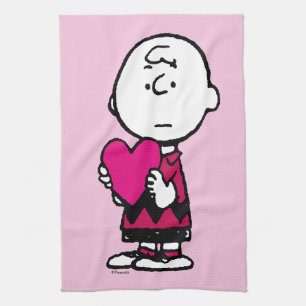 Jordnötter   Alla hjärtans dag   Heart Charlie Bro Kökshandduk