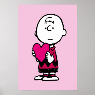 Jordnötter Alla hjärtans dag Heart Charlie Bro Poster