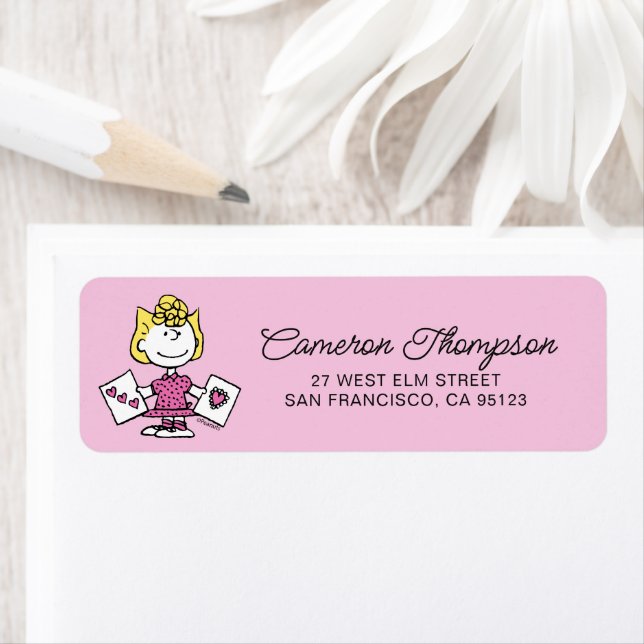 Jordnötter | Alla hjärtans dag | Sally Valentiness Returadress Etikett (Insitu)