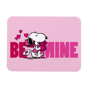 Jordnötter Alla hjärtans dag Snoopy be min Magnet