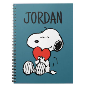 Jordnötter   Alla hjärtans dag   Snoopy Heart Hug Anteckningsbok