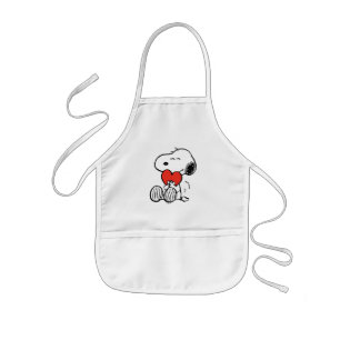 Jordnötter Alla hjärtans dag Snoopy Heart Hug Barnförkläde