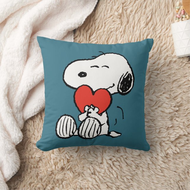 Jordnötter | Alla hjärtans dag | Snoopy Heart Hug Kudde (Filt)
