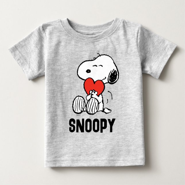 Jordnötter | Alla hjärtans dag | Snoopy Heart Hug T Shirt (Framsida)
