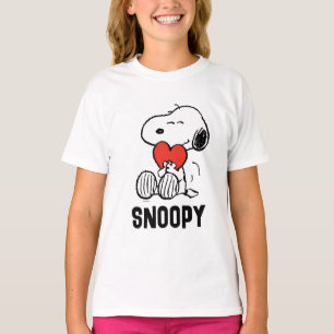 Jordnötter   Alla hjärtans dag   Snoopy Heart Hug T Shirt