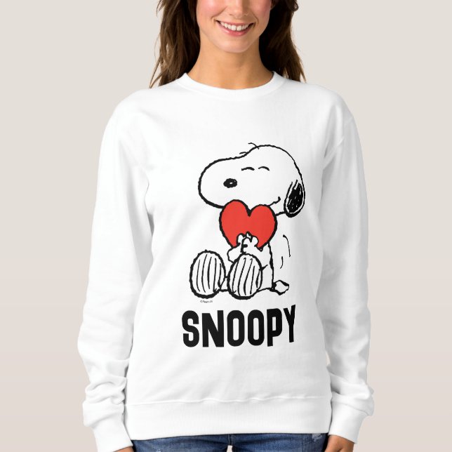 Jordnötter | Alla hjärtans dag | Snoopy Heart Hug T Shirt (Framsida)