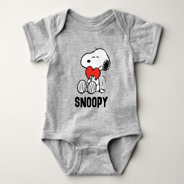 Jordnötter | Alla hjärtans dag | Snoopy Heart Hug T Shirt (Framsida)