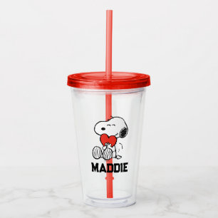 Jordnötter Alla hjärtans dag Snoopy Heart Hug Take Away Mugg