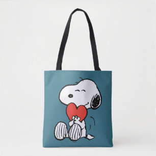 Jordnötter Alla hjärtans dag Snoopy Heart Hug Tygkasse