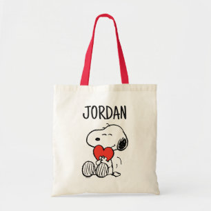 Jordnötter Alla hjärtans dag Snoopy Heart Hug Tygkasse