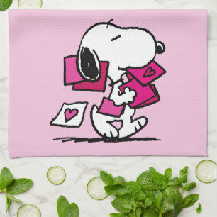 Jordnötter Alla hjärtans dag Snoopy med Valent Kökshandduk