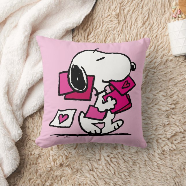 Jordnötter | Alla hjärtans dag | Snoopy med Valent Kudde (Filt)