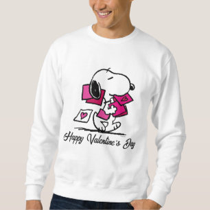 Jordnötter Alla hjärtans dag Snoopy med Valent Lång Ärmad Tröja