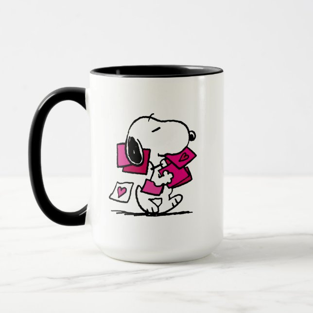 Jordnötter | Alla hjärtans dag | Snoopy med Valent Mugg (Vänster)