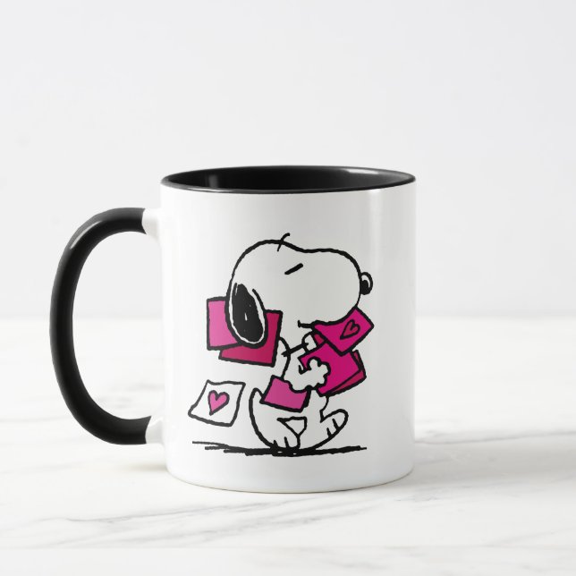 Jordnötter | Alla hjärtans dag | Snoopy med Valent Mugg (Vänster)