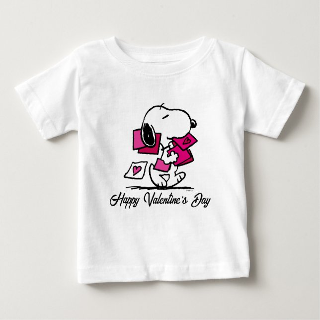 Jordnötter | Alla hjärtans dag | Snoopy med Valent T Shirt (Framsida)