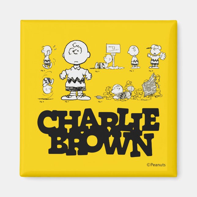 Jordnötter | Alltid Charlie Brown Magnet (Framsidan)