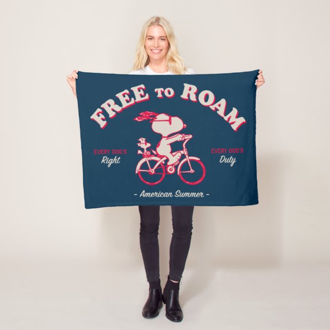 Jordnötter | Amerikansk sommarledig till roaming Fleecefilt (På plats)