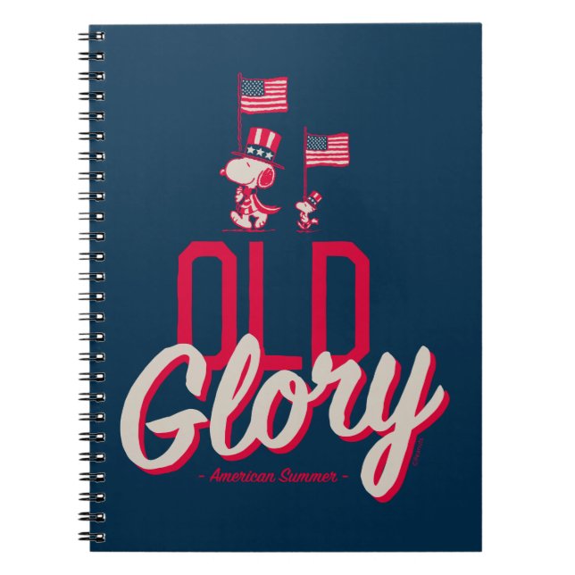 Jordnötter | Amerikanska sommaren Old glory Anteckningsbok (Framsidan)