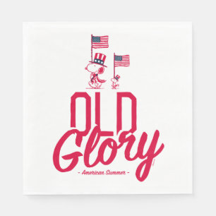 Jordnötter Amerikanska sommaren Old glory Pappersservett
