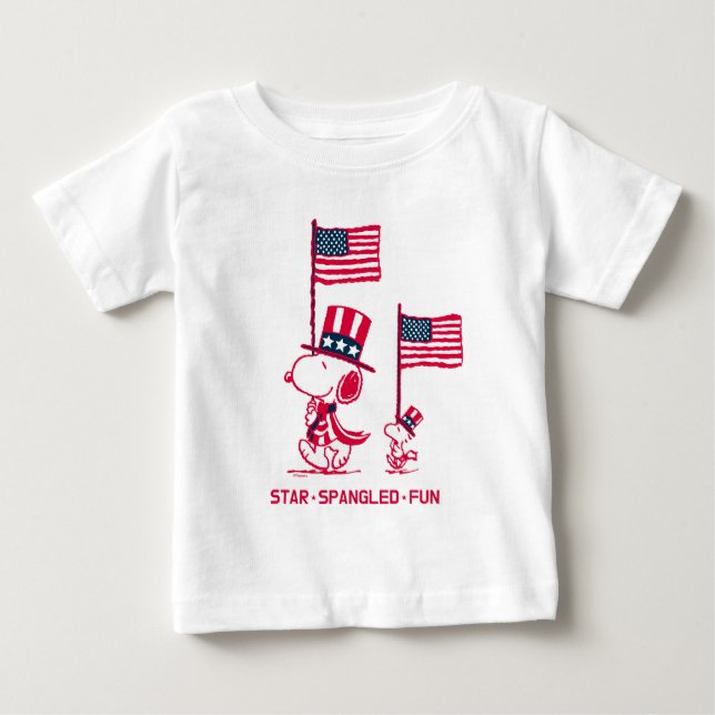Jordnötter | Amerikanska sommaren Old glory T Shirt (Framsida)