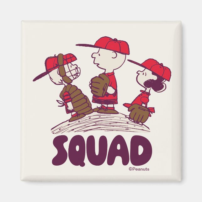 Jordnötter | Baseball Squad Magnet (Framsidan)