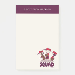 Jordnötter   Baseball Squad Post-it Block