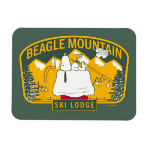 Jordnötter Beagle Mountain Ski Lodge Magnet