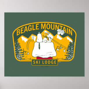 Jordnötter   Beagle Mountain Ski Lodge Poster