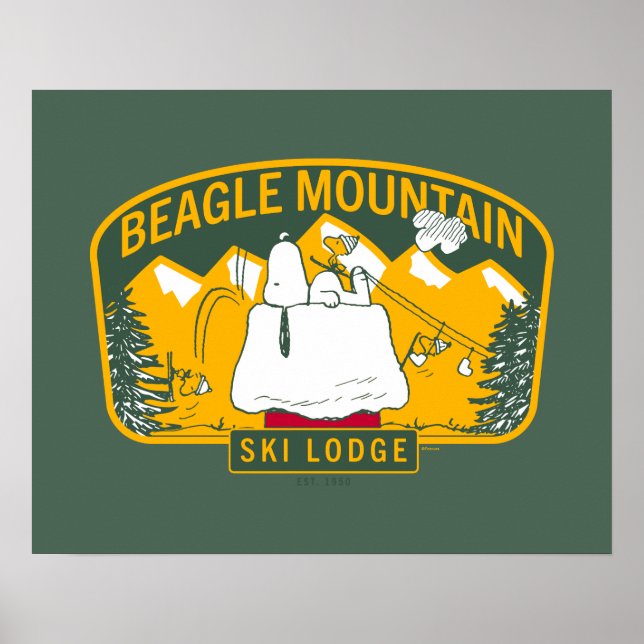 Jordnötter | Beagle Mountain Ski Lodge Poster (Framsidan)
