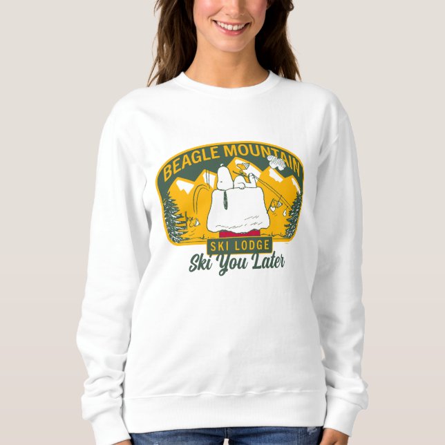 Jordnötter | Beagle Mountain Ski Lodge T Shirt (Framsida)
